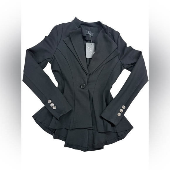 noir Elegant Black Women's Blazer - Picture 7 of 11